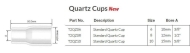 Hubice skleněná Quartz č. 6 průměr 10mm 