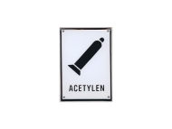 Tabulka bezpečnostní samolepící KYSLÍK, 