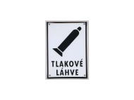 Tabulka bezpečnostní samolepící Tlakové láhve
