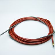 Bowden ocelový červený 4,5m 1,2